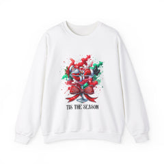 Tis The Season Santa Martini Glass Unisex Heavy Blend™ Crewneck Sweatshirt