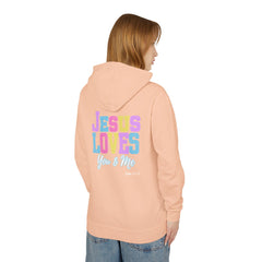 Faith Love Lightweight Hoodie - Jesus Loves You and Me Christian Apparel