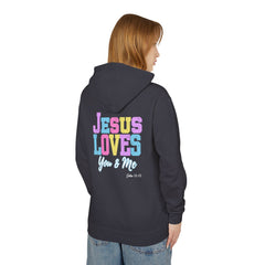 Faith Love Lightweight Hoodie - Jesus Loves You and Me Christian Apparel