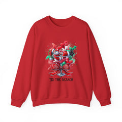 Tis The Season Santa Martini Glass Unisex Heavy Blend™ Crewneck Sweatshirt