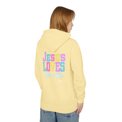 Faith Love Lightweight Hoodie - Jesus Loves You and Me Christian Apparel