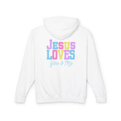 Faith Love Lightweight Hoodie - Jesus Loves You and Me Christian Apparel