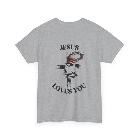 Faithful Unisex Tee - Jesus Loves You Motivational Strength Shirt