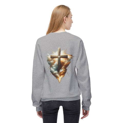 The Way The Truth The Light Unisex Midweight Softstyle Fleece Crewneck Sweatshirt