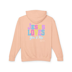 Faith Love Lightweight Hoodie - Jesus Loves You and Me Christian Apparel